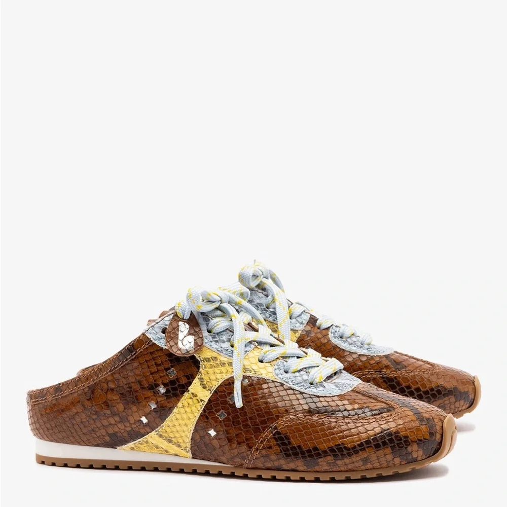 Larroude Stella Mule Python - Picture 2 of 7